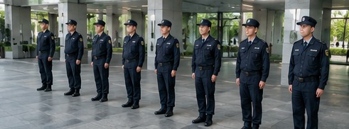保全人員整隊訓練與勤務紀律