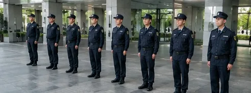保全人員整隊訓練與勤務紀律